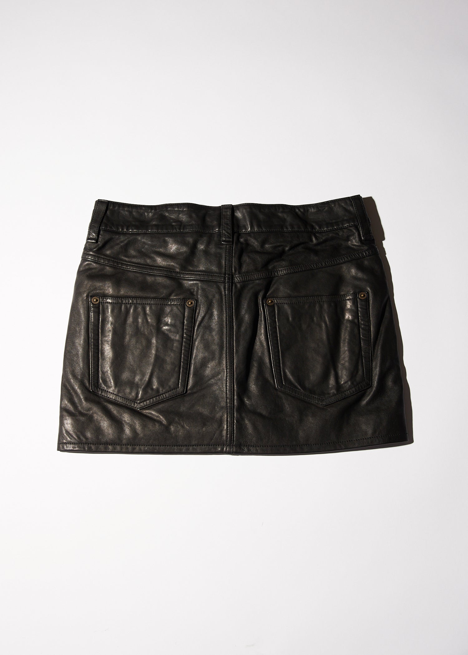 Paulina Leather Mini Skirt