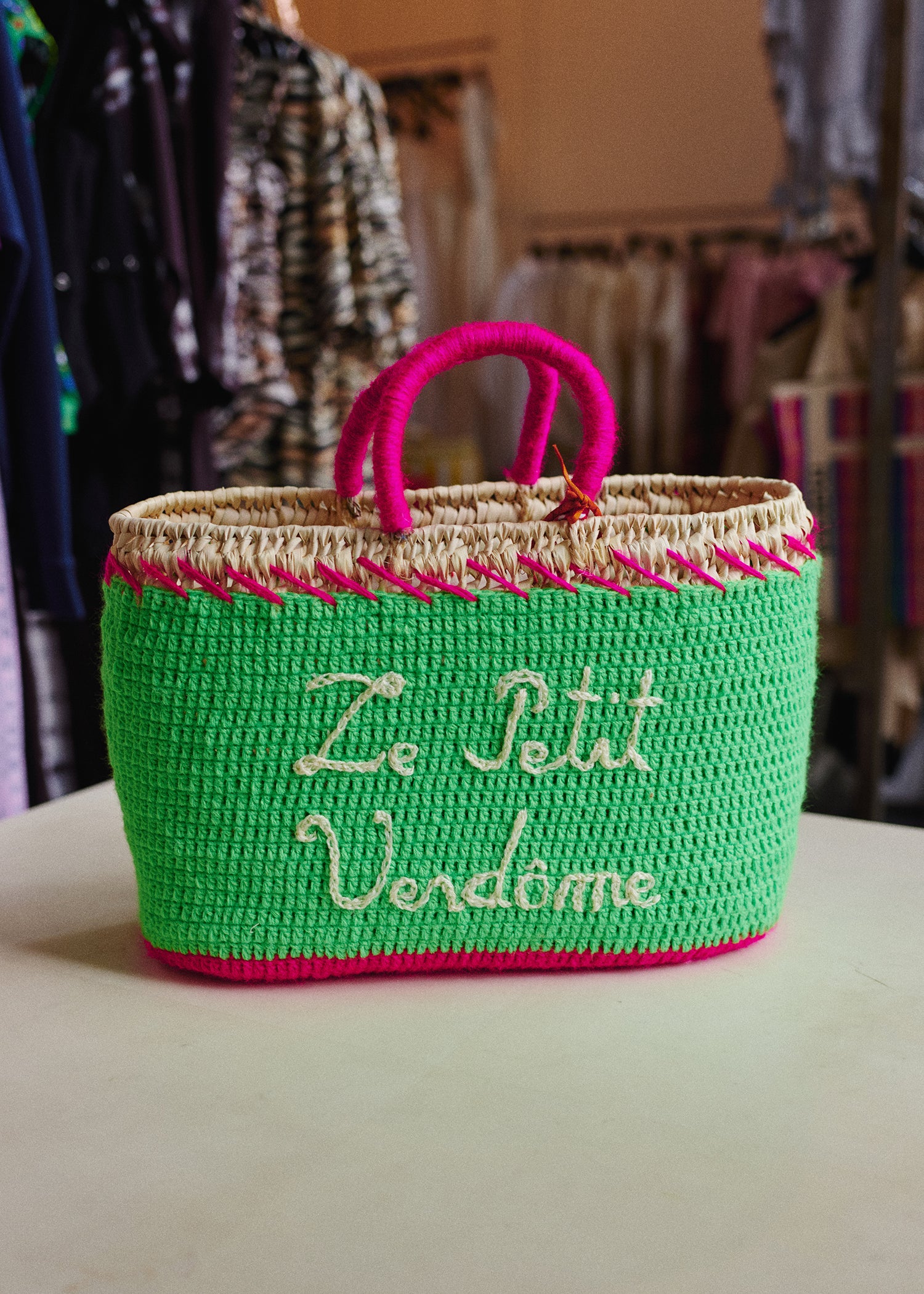 Le Petit Vendome Straw Tote