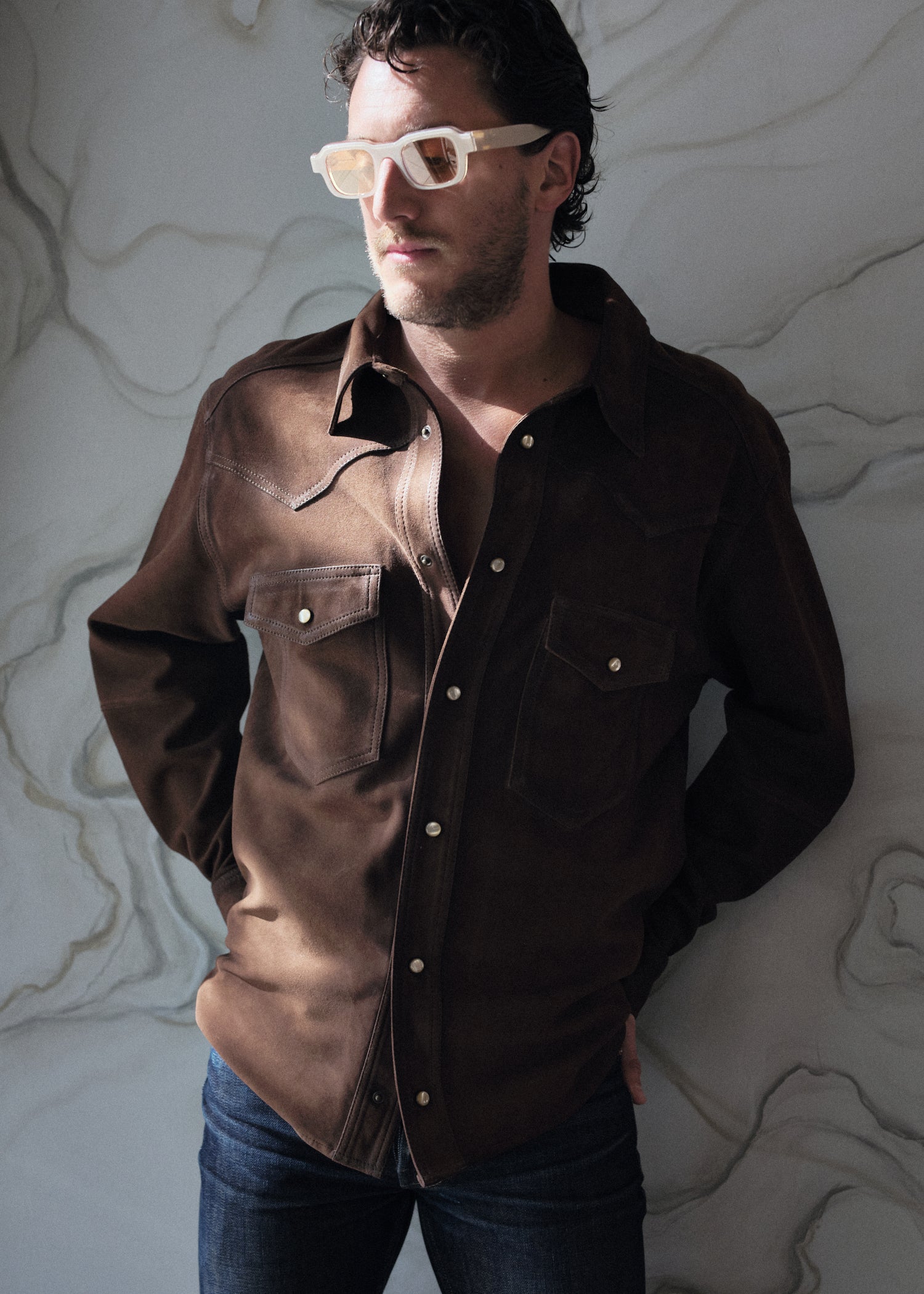 Adrian Suede Shirt