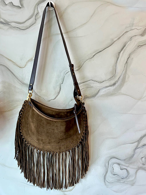Oskan Bronze Fringe Bag