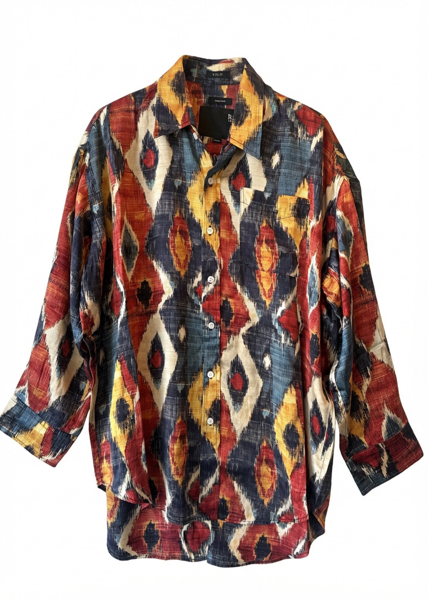 Ikat Drop Neck Shirt